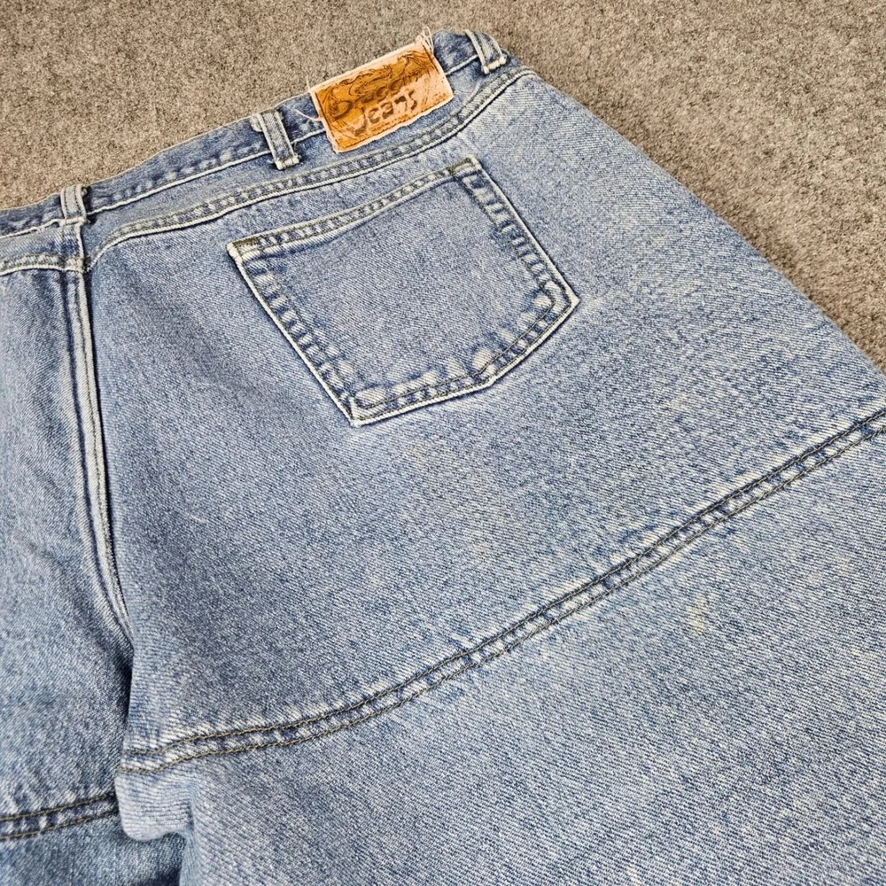 Draggin Jeans Kevlar Lined Motorcycle Riding Pants Light Wash Denim Mens 42x30